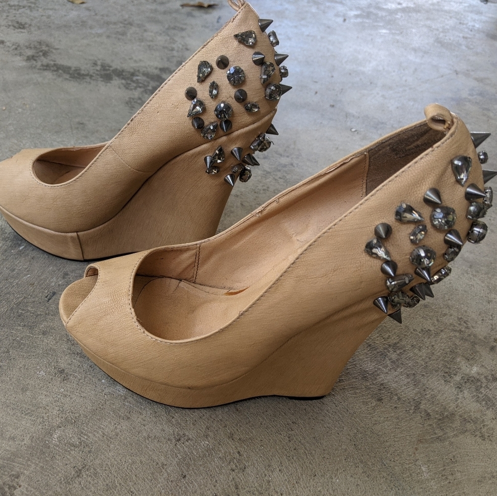 Privileged Size 9 Studded platform shoes